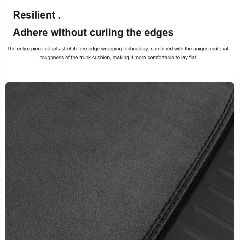 For Volvo EX30  2024 2025 Decal Flannel Suede Rear Trunk Pad Accessories Anti-dirty Cargo Liner Mat Cover