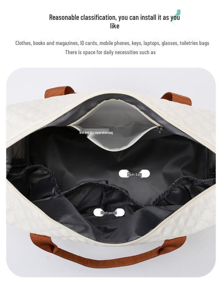 Women's Large Capacity Travel Sports Bag - Carry-on, Handbag, Shoulder Bag for Business Trips