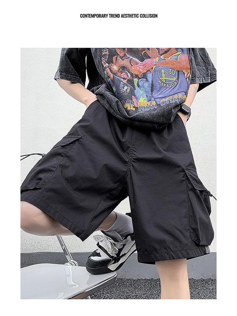 Herren Sommer Funktionelle Arbeitsshorts - Leichtgewichtige Lässige Strand- und Sportmode