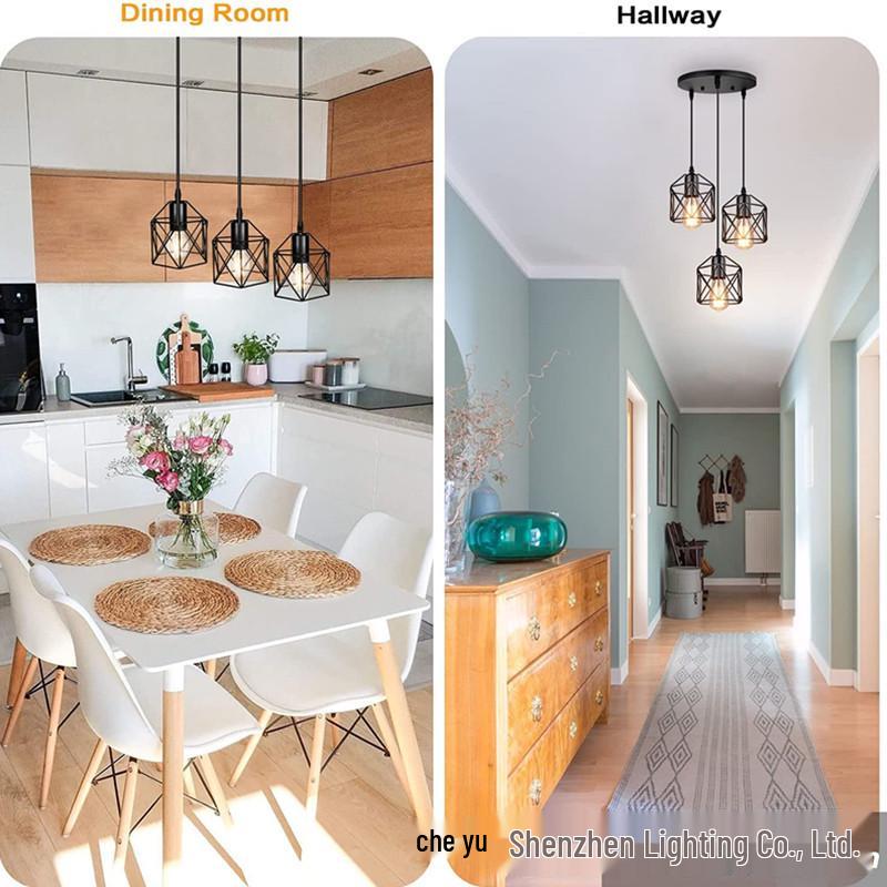 Nordic Modern Minimalist Industrial Chandelier - Retro Creative Style for Bars and Aisles