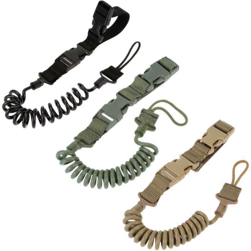 Outdoor Rope Anti-loss Protection Military Fan Accessories Retractable Elastic Backpack Sports Camping Tasks Nylon