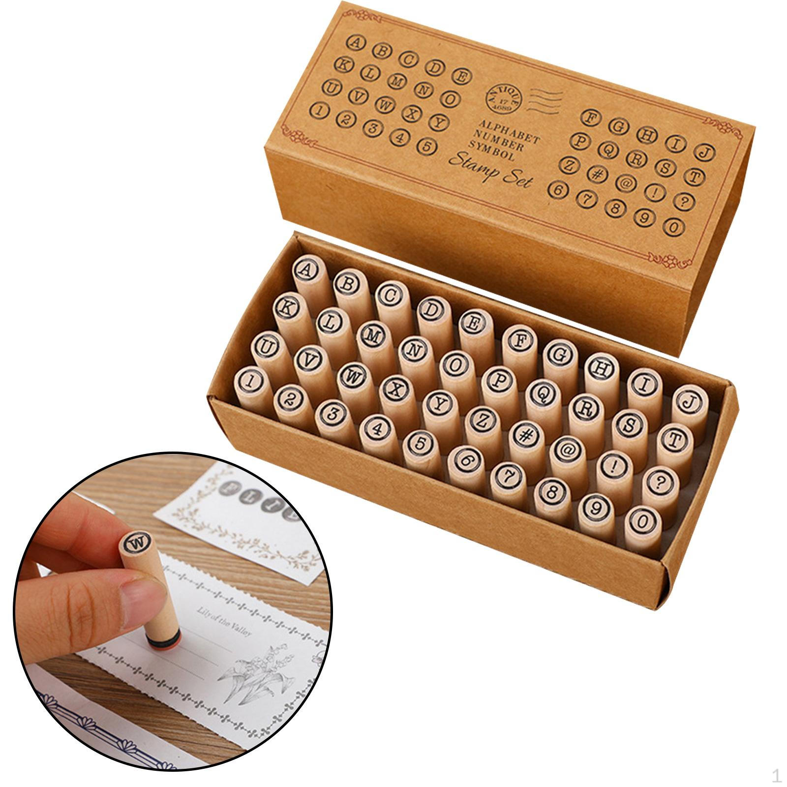 

Набор печатей с алфавитными штампами, 40 шт., штамп с буквами и цифрами для обучающей игры Style A
