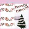 Charming Christmas Ribbon Versatile Soft Fabric For Elegant Gift Wrapping And Decor
