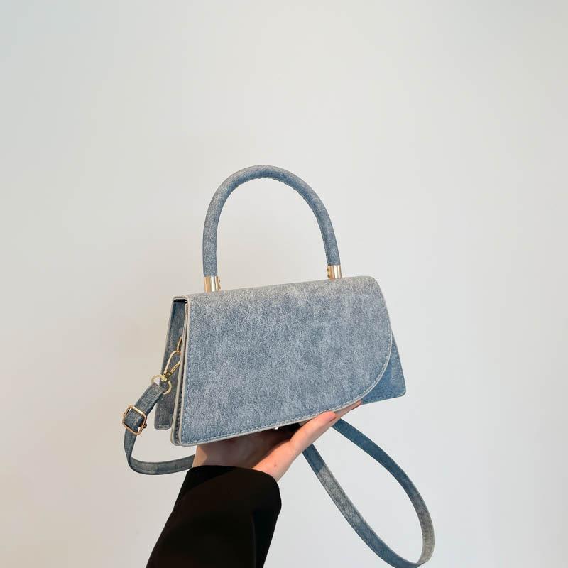 

Повседневная сумка-мессенджер для поездок на работу, нишевая маленькая квадратная сумка, женская сумка, осенняя новая сумка, женская мода, простая наплечная сумка синий