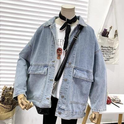 Women's 2023 Spring/Autumn Loose Denim Jacket: Trendy Korean BF Style, Versatile Student Fashion.