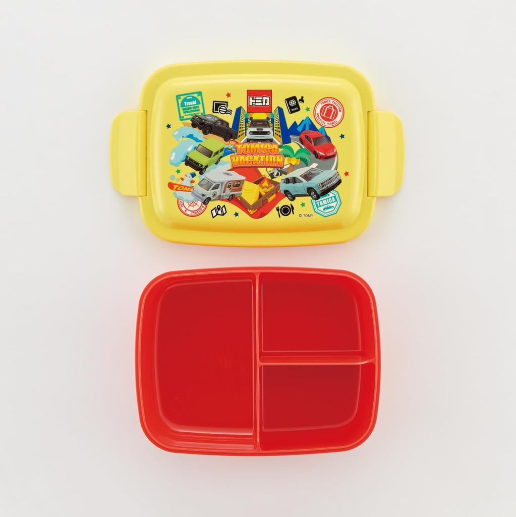 Skater Lunch Box with Integrated Tomica for Made in P8467144 Kids' Dome-Shaped Divider, 840ml, Design, Boys, Japan,