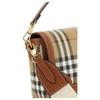 Burberry Note Check Pattern Detachable Shoulder Strap Fabric And Leather Crossbody Tote Bag Women handbags Khaki Brown 81097871