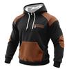Men's Colorblock Sweatshirt Hoodie Men's Sports Large Size Casual Sweatshirt