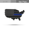 Personalized 3D Black Flag USA Map Metal Car Emblem Decal