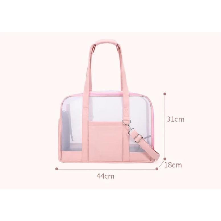 Cat Bag for Easy Outdoor Use Large Capacity Pet Transparent and Simple Pet Shoulder Bag Small Animal Carrier