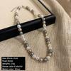 French Elegant Romantic Mixed Pearl Beaded Necklace Fashion Jewelry Sweet Accessories for Women's Collarbone Chain