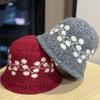 New Jacquard Knit Hat for Women, Warm and Cold-proof for Winter, Makes the Face Look Smaller, Suitable for Large Head Sizes, Korean-style Versatile