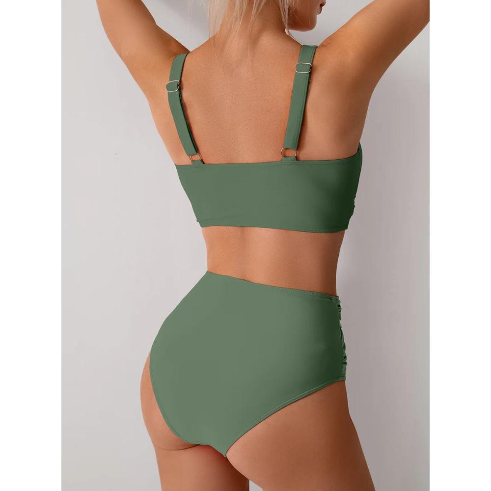 Women's Swimwear Plus Size High Waist Bikini Suit Swimsuit Women's Swimwear Two Piece Beachwear