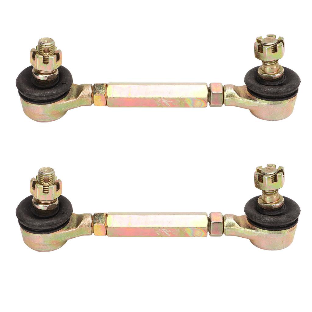 2 Stück Spurstangenkopf 10mm Gewinde Stahllegierung Stabilisatorstangenende Set für 50cc 70cc 90cc 110cc 125cc