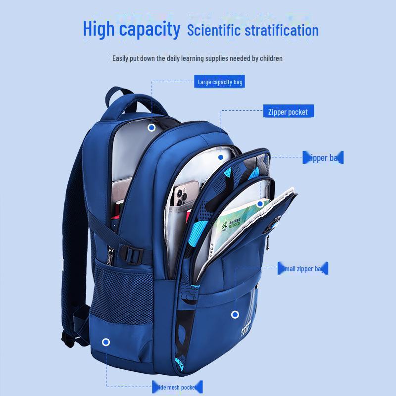 Velkokapacitní batoh na kolečkách pro žáky 2. až 6. třídy