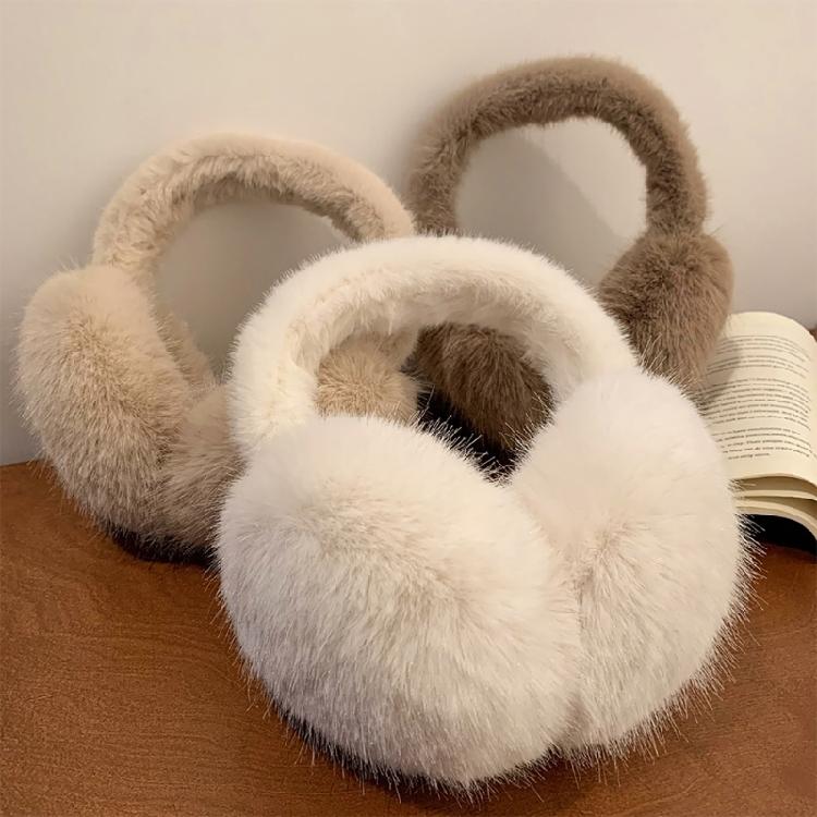 Soft Plush Ear Warmer Winter Warm Earmuffs for Womens Men Fashion Solid Earflap