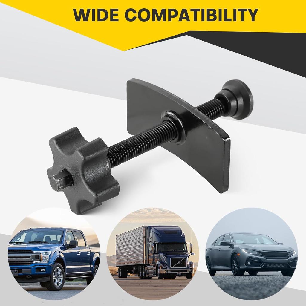 Disc Brake Caliper Compression Tool | Heavy Duty Brake Pad Spreader Effortless Brake Piston Compression Reliable Brake Pad Tool Carbon Steel
