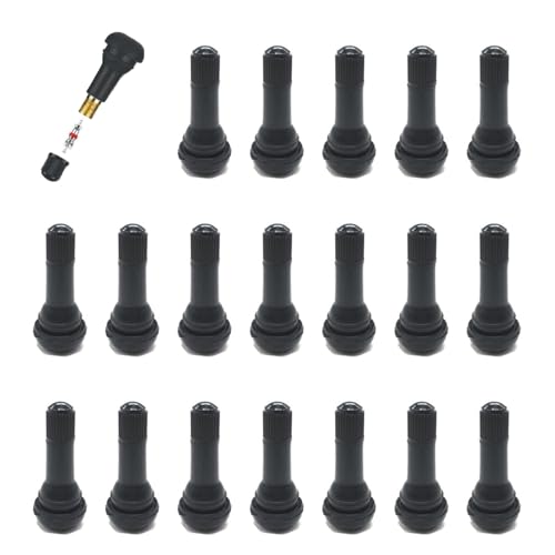 

LOYELEY Набор воздушных клапанов 20 штук Резиновый клапан с колпачком Бескамерный TR-413 Запасной резиновый клапан