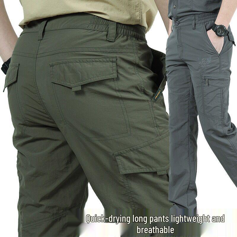 Men's 105 Quick Dry Lightweight Waterproof Summer Hiking Trousers - Large Size