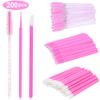 CNKESS 200Pcs DisposableEyelash Brush Lash Extesion Mascara Wands Spoolies Tools Set Lipstick Lip Gloss Brush Makeup Applicators
