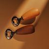 Wooden Handle Bottle Opener Metal Beer Bottle Opener Portable Can Opener for Beer Soda Cider Kitchen Bar Picnic