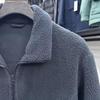 Sea Cut Double-Sided Warm Fleece: Lambswool Stand Collar Jacket for Autumn/Winter - Men's Clearance 4Y501A