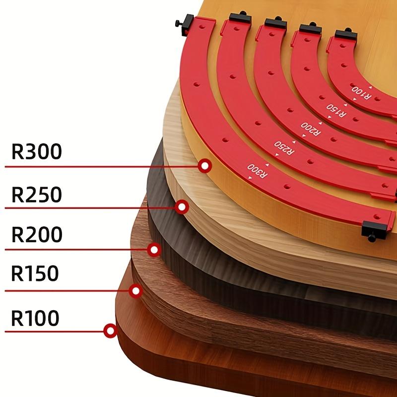 5pcs Radius Corner Jigs for Wood Working Woodworking Inside and Outside Corner Large Arc Mold Set Precision Positioning Template