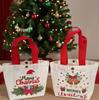 Christmas Candy Canvas Gift Bag for Kids - Kindergarten Party Apple Tote