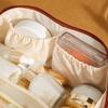 Large Capacity Retro Pillow Cosmetic Bags Exquisite Pattern Toiletry Organizer  for Women
