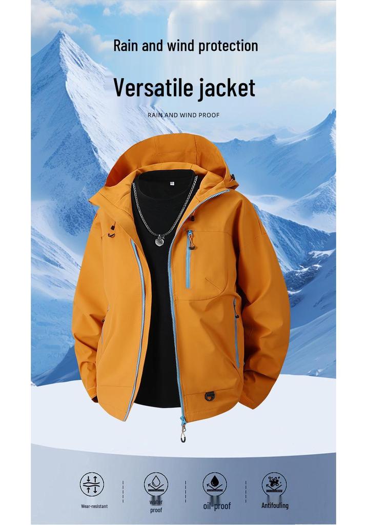 Unisex Multi-Pocket Workwear Jacket - Stylish and Functional for Spring and Autumn Outdoors