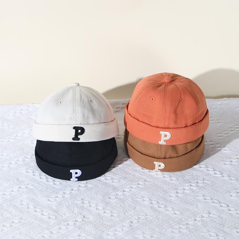 Nowe Czapki Dziecięce Bez Daszka z Nadrukiem Liter Jednokolorowe Chłopięce Dziewczęce Czapki Hip Hopowe Harajuku Cool Regulowane Dziecięce Czapki Beanie