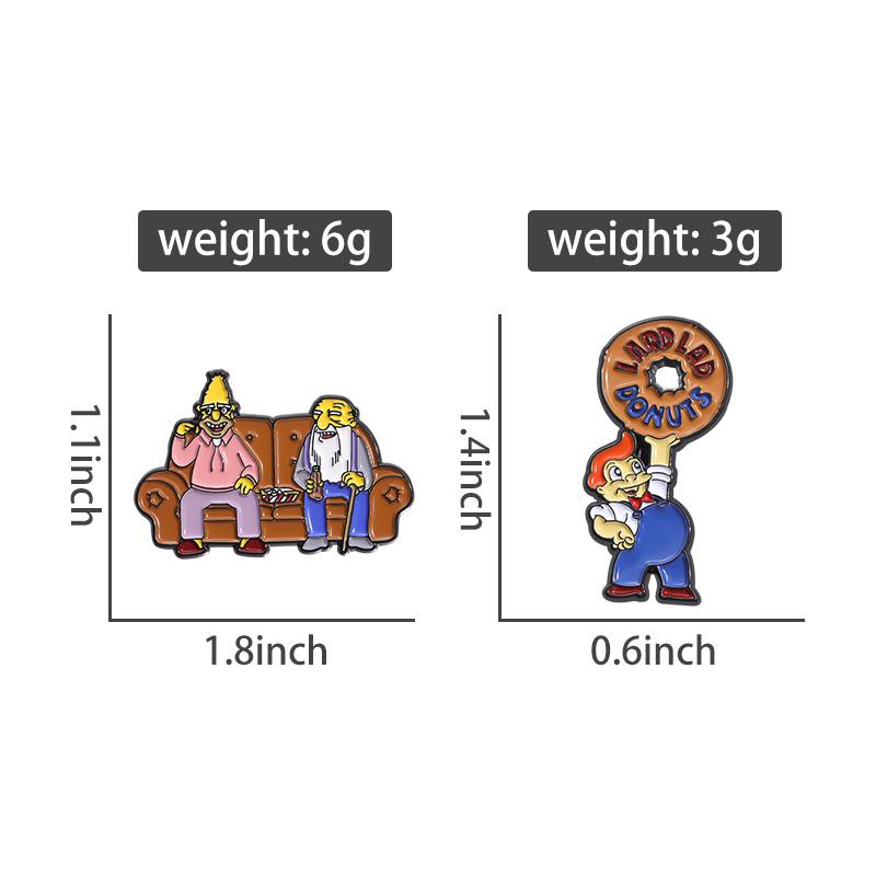 Anime Characters Enamel Pins Custom Cartoon Movie Peripherals Brooches Lapel Badges Funny Jewelry Gift for Kids Friends