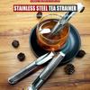 2Pcs/set Stainless Steel Tea Diffuser Strainers Long-handle Tea Filters for Loose Tea Coffee Seasonings Spices Accessories