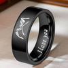 High-End Stainless Steel Titanium Couple Rings - No Fade, Plain Design