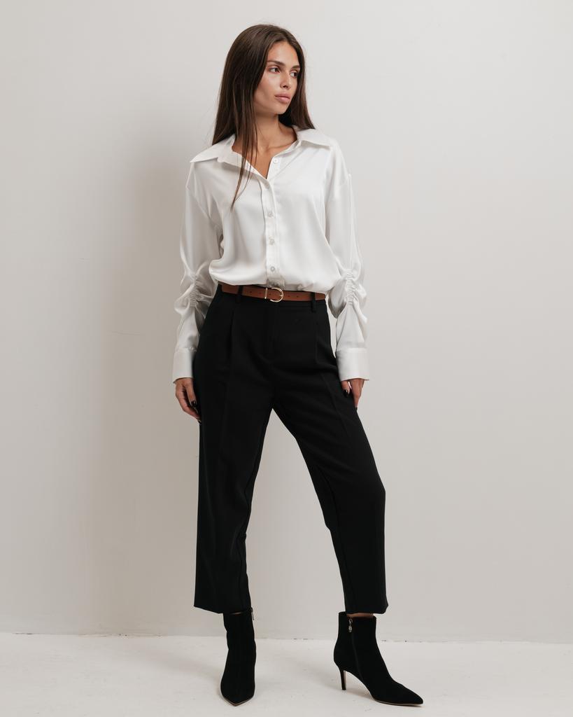 Рубашка с рукавами со сборкой Modalinda 46353 36 белая