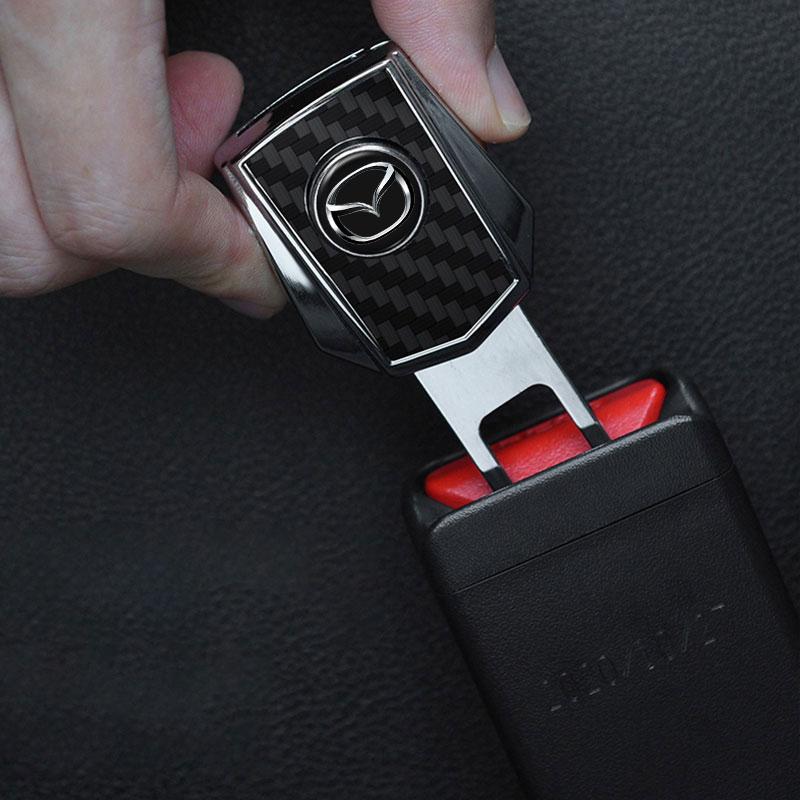 Car Seat Belt Clip Extender Alloy Seatbelt Lock Buckle Plug for Mazda 3 bk bl bj bn 323 Axela Atenza CX-3 CX-4 CX5 Accessories