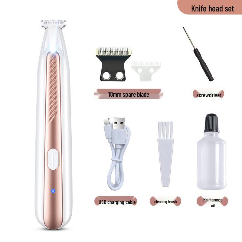 Pet Paw Trimmer: Waterproof Electric Clipper with LED for Cats & Dogs
