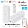 Tuya Zigbee Smart Temperature and Humidity Sensor Micro USB / Battery Powered Home Security Work with Homekit Alexa Google Home