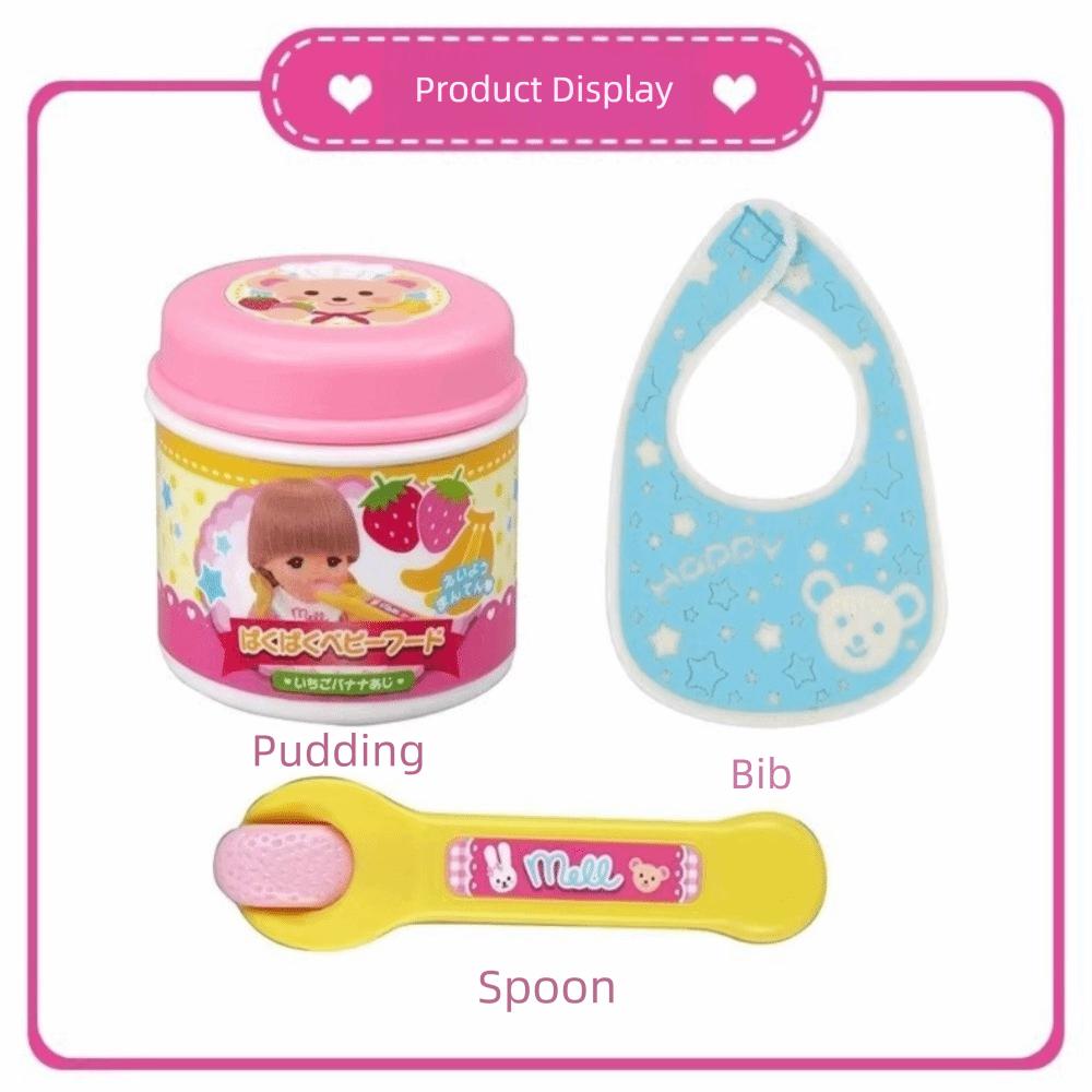 Food Feeding Pudding Feeding Toy Role Play Simulation Strawberry Pudding Toy Japanese Early Education Play House Toys for Friend