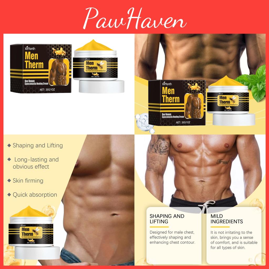 Ximonth Herren Brustformende Pflegecreme Straffende Und Konturierende Behandlung 30g