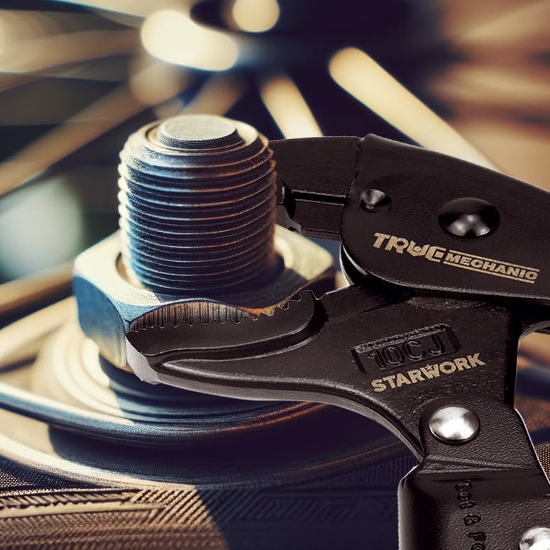 STARWORK TRUE Automatic Curved Jaw Locking Pliers 10 Inch MECHANIC™