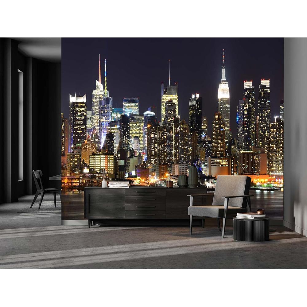 City Photo Wall Mural Night View 3d Wallpaper For Bedroom Living Room Removable Mural