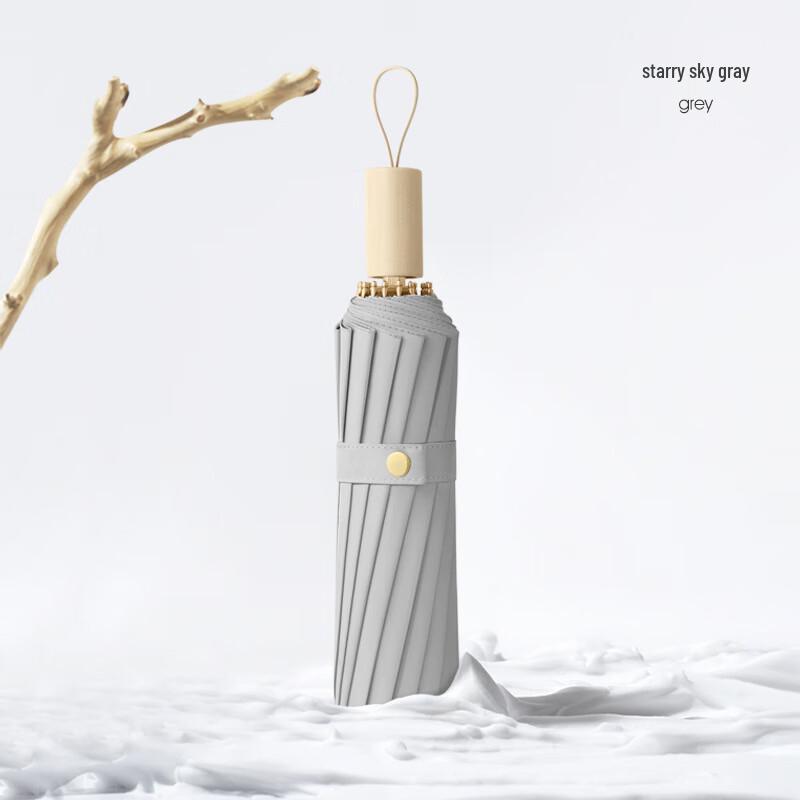 Macaron Style 16-Rib UV Protection Folding Umbrella