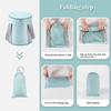 Foot Soaking Bath Bucket, Foot Bath Portable Travel Thermal Insulation Multifunctional Foldable Foot Soaking Bucket with Lid Home ,Blue