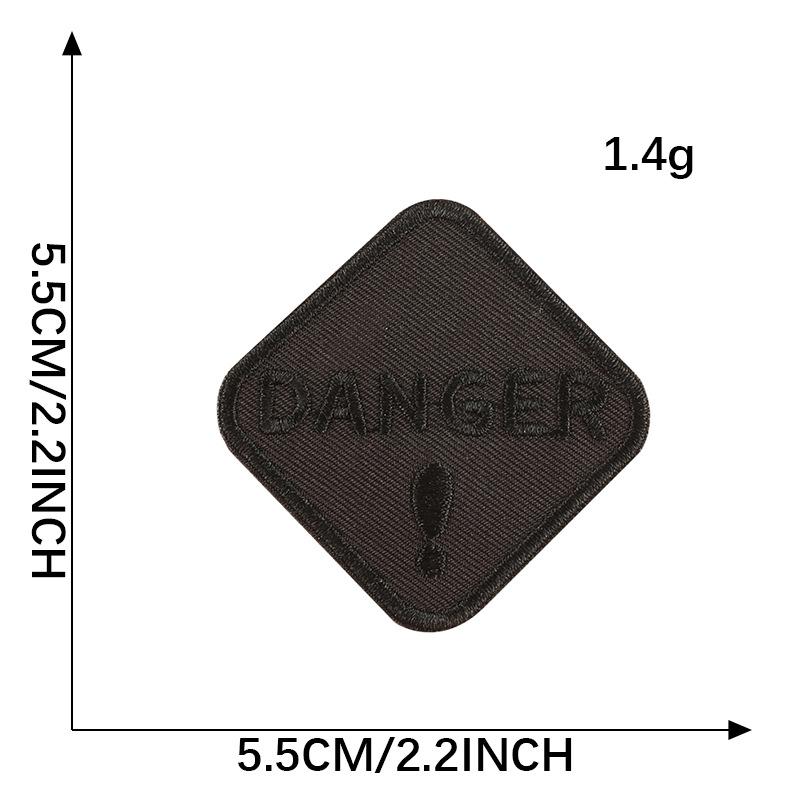 Embroidery Mark English Letter Embroidery Sticker, Cloth Label Sticker DIY Down Jacket Patch Sticker