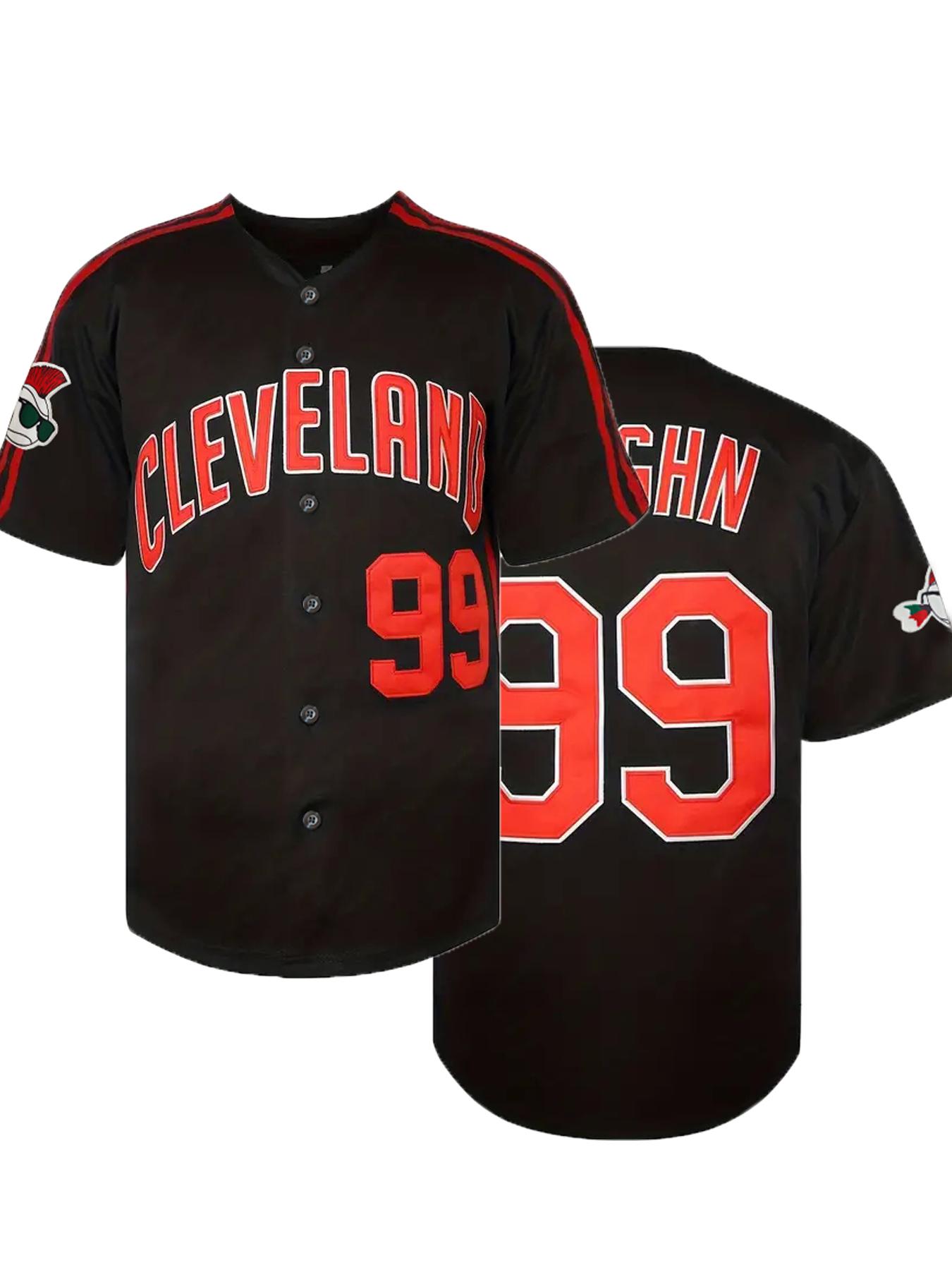 VibeStreet Men s Ricky Vaughn Movie Jersey 90s Hip Hop Stitched Sports Fan Baseball Jerseys Stitched S чёрный