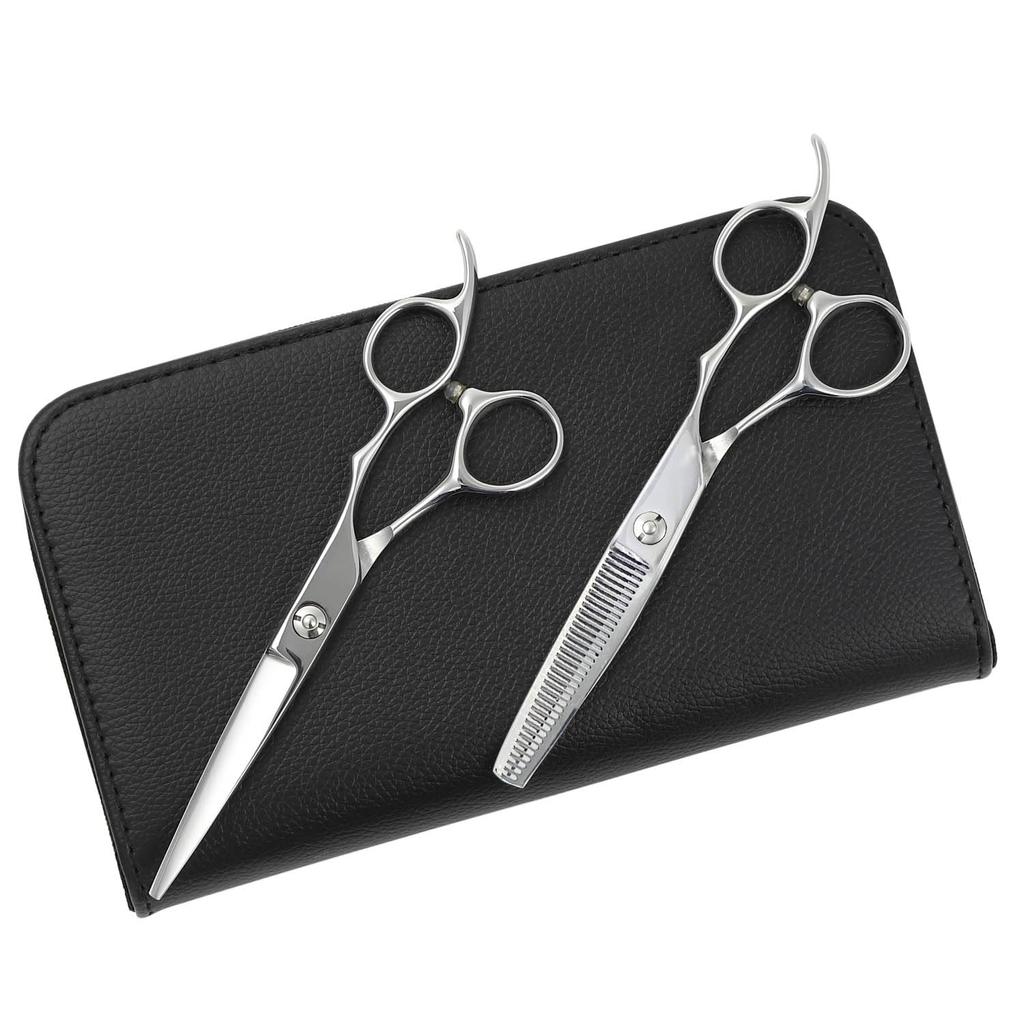 DEEDS Scissors Set Japanese Scissors Specialist Thinning scissors Forged For professional DP-02 2-Piece - Manufacturer. (approx. 25%). finish.