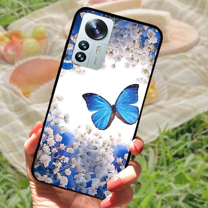For Xiaomi Mi 12 Case 12X 12S Soft Silicone Cartoon Painted Phone Cover For Xiaomi 12 Pro Case 12S PRO Shockproof Coques Bumper