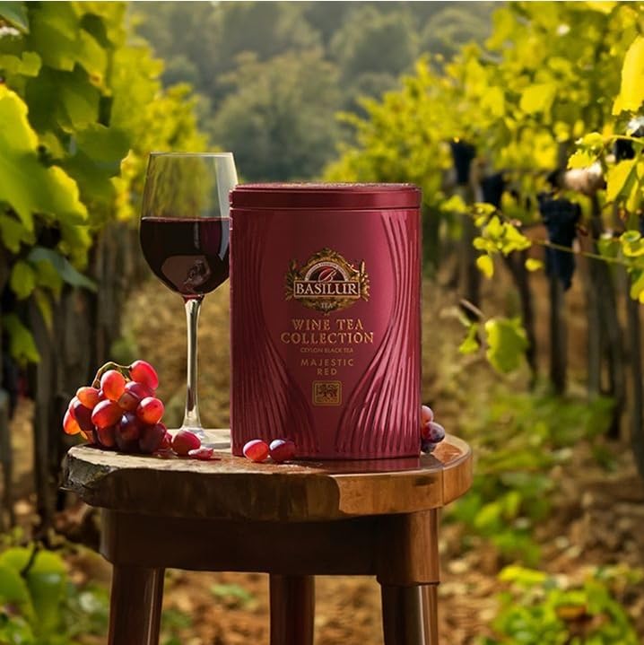Basil Tea [Tea Gift] Majestic Red (25 sachets in a Tetra Bag) Stylish Gift, Wine-like, Non-Alcoholic, Respect for the Aged Day [72432]