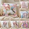 game character idol SSuper SSonico Cushion Cover Pillowcase Antidustmite living Room Sofa Decor Cushion Room